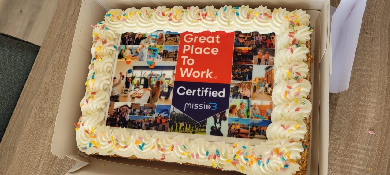Missie3 viert dat we officieel een Great Place To Work zijn!